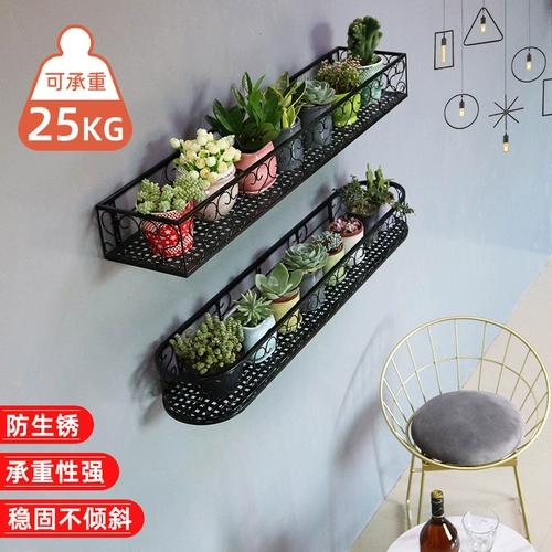 Европейская железная художественная настенная стойка для цветов на балконе, настенная стойка для цветочного горшка, внутренняя стойка для украшения стены дома, подвесная