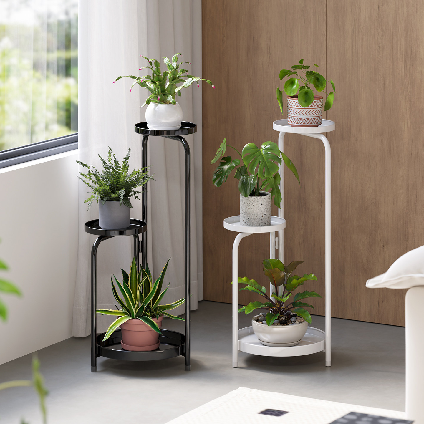 花架子客厅落地式室内花架置物架阳台铁艺多层绿萝植物摆放花盆架,住宅家具,花架/花几,淘宝优惠券,粉丝福利购,淘宝优惠卷