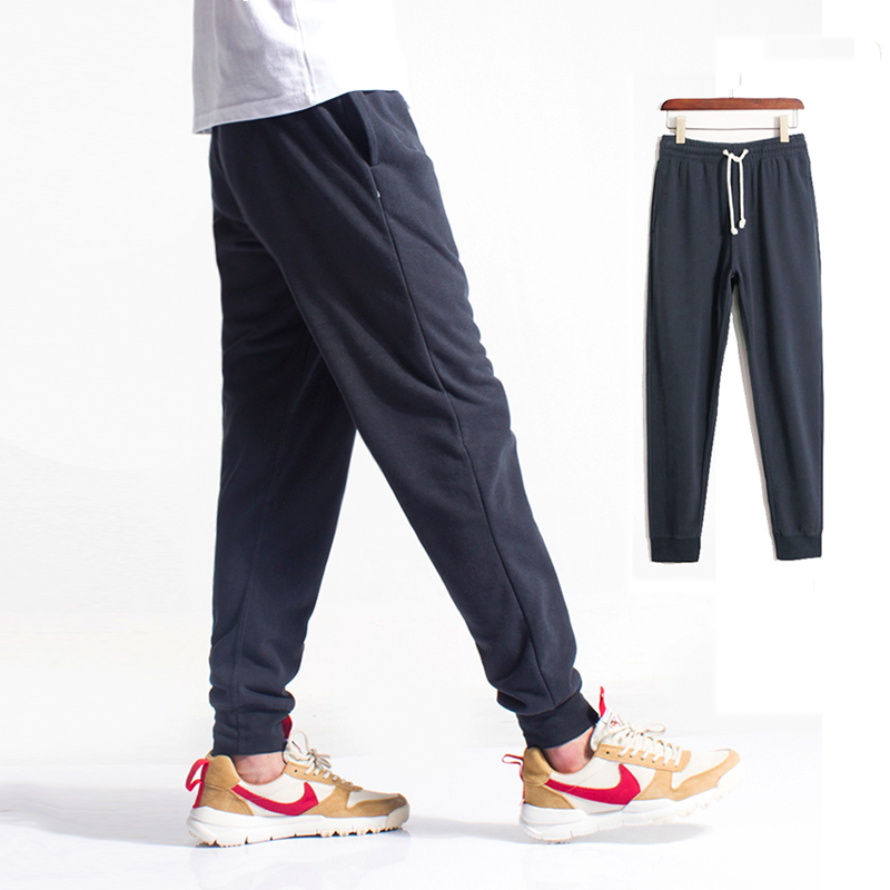 秋冬加绒运动裤束脚卫裤厚百搭篮球裤收口束脚裤男休闲裤小脚宽松