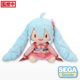 SEGA VOCALOID 初音未来 月西江 毛绒坐立fufu玩偶(LL)官方正版