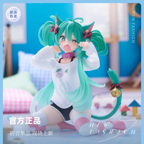 【正版】TAITO 初音未来　Desktop Cute 景品手办　猫耳T恤 全新