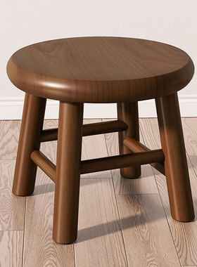 实木小凳子简约茶几小板凳家用矮凳圆凳小木凳小椅子客厅木凳子