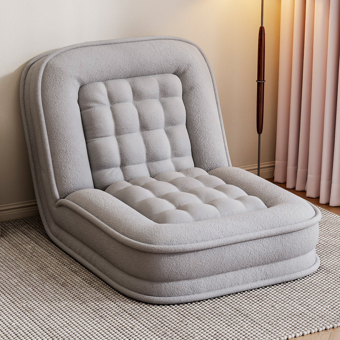 懒人沙发折叠沙发床靠背椅子人类狗窝可躺可睡单人小户型阳台卧室