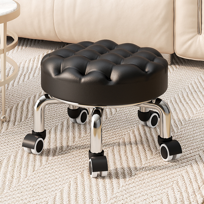 家用滑轮矮凳椅子儿童学步矮凳美