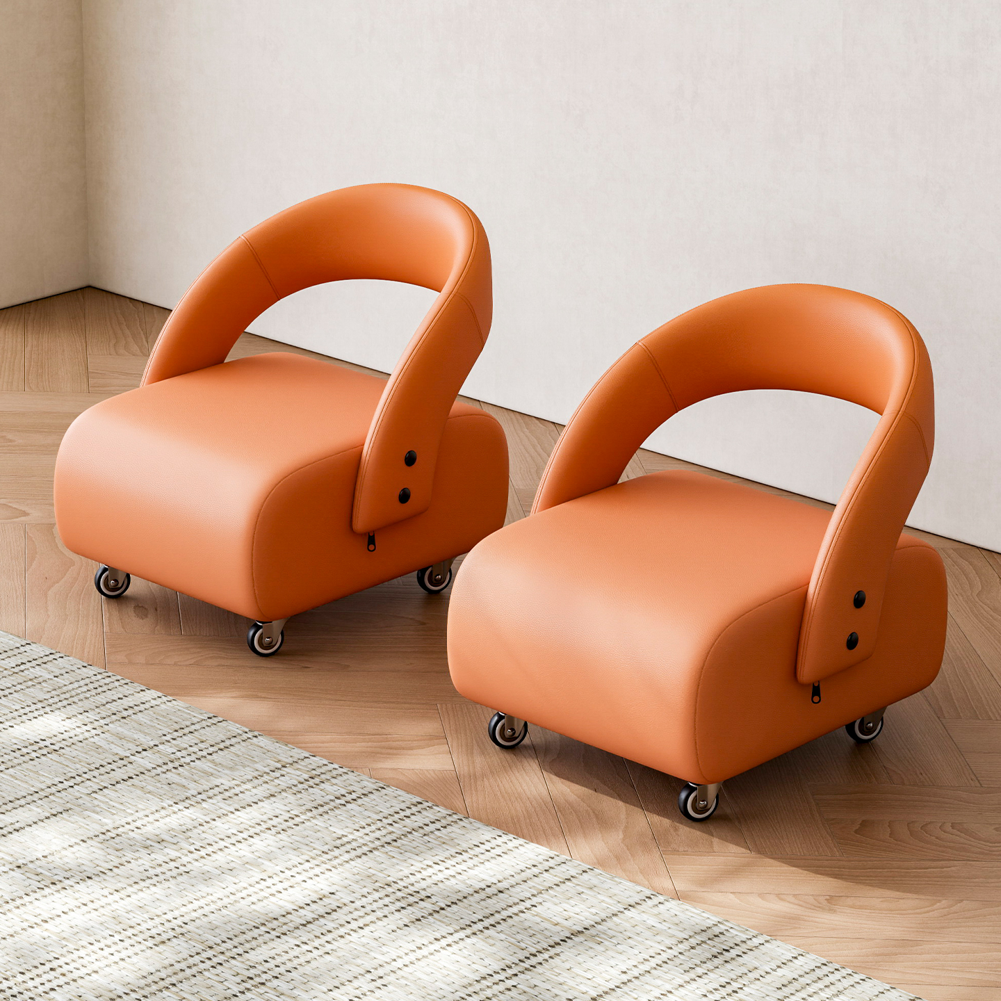 家用异形靠背阳台溜溜凳换鞋矮凳轻奢现代单人休闲溜溜凳小户客厅