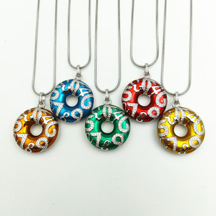 乾坤圆满吊坠数字吊坠乾坤圈纯银数字吊坠