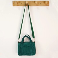 Small Corduroy Tote Bag Designer Handbag with Zipper Shopper