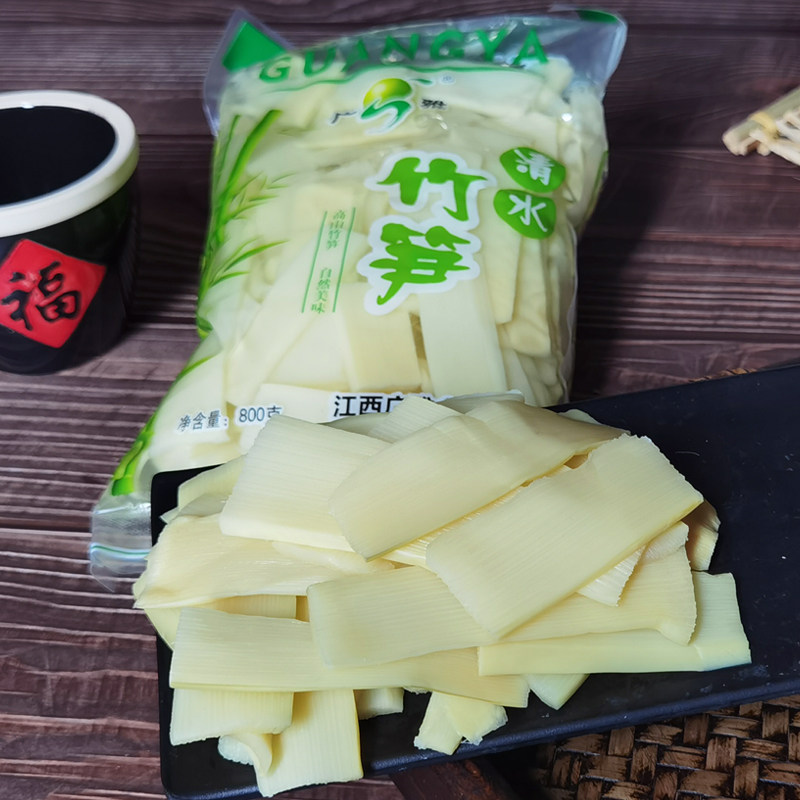 广雅笋片800g清水袋装新鲜嫩笋尖江西特产春笋炒菜餐饮商用竹笋片