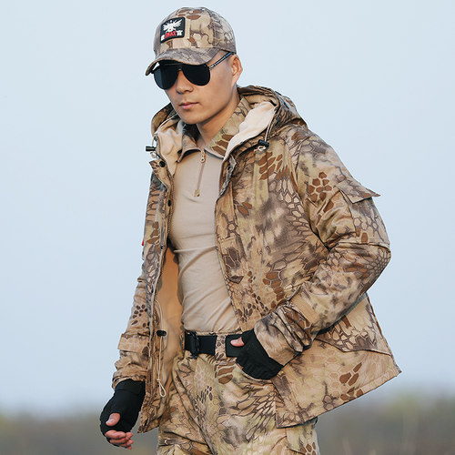 外套夹克风衣加绒迷彩服