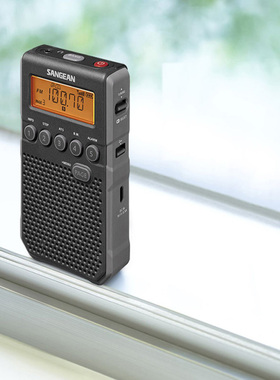 SANGEAN/山进 DT-800C便携式户外运动收音机数字闹钟立体声老人