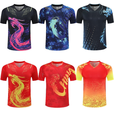乒乓球服运动套装男女比赛队服儿童运动会队服定制训练服短袖印字