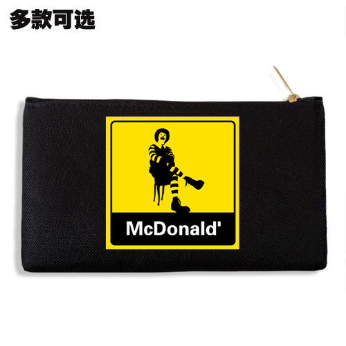 蓝蓝路文具盒便携帆布多功能手拿包化妆包零钱包手机包收纳袋子