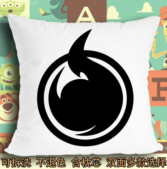 地狱少女二笼三鼎阎魔爱标志地狱通信一目连座垫抱枕头毛绒靠垫子