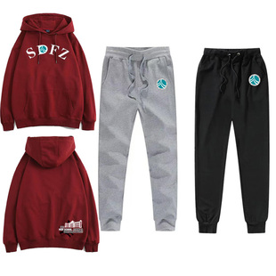 SDFZ湖南师大附中学生联欢会男女款薄款加绒黑色灰色校服裤子