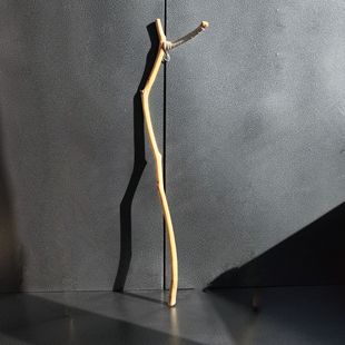 本长天然鸟架拐站架子03去皮磨光缠红线鸟杠站杆黄雀贝子红子颠颏