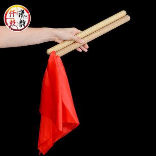 槐木实木鼓棒鼓槌鼓锤鼓棰专业大鼓中国鼓成人儿童红绸方巾鼓棍