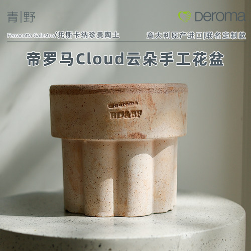 帝罗马联名定制款云朵手工陶盆