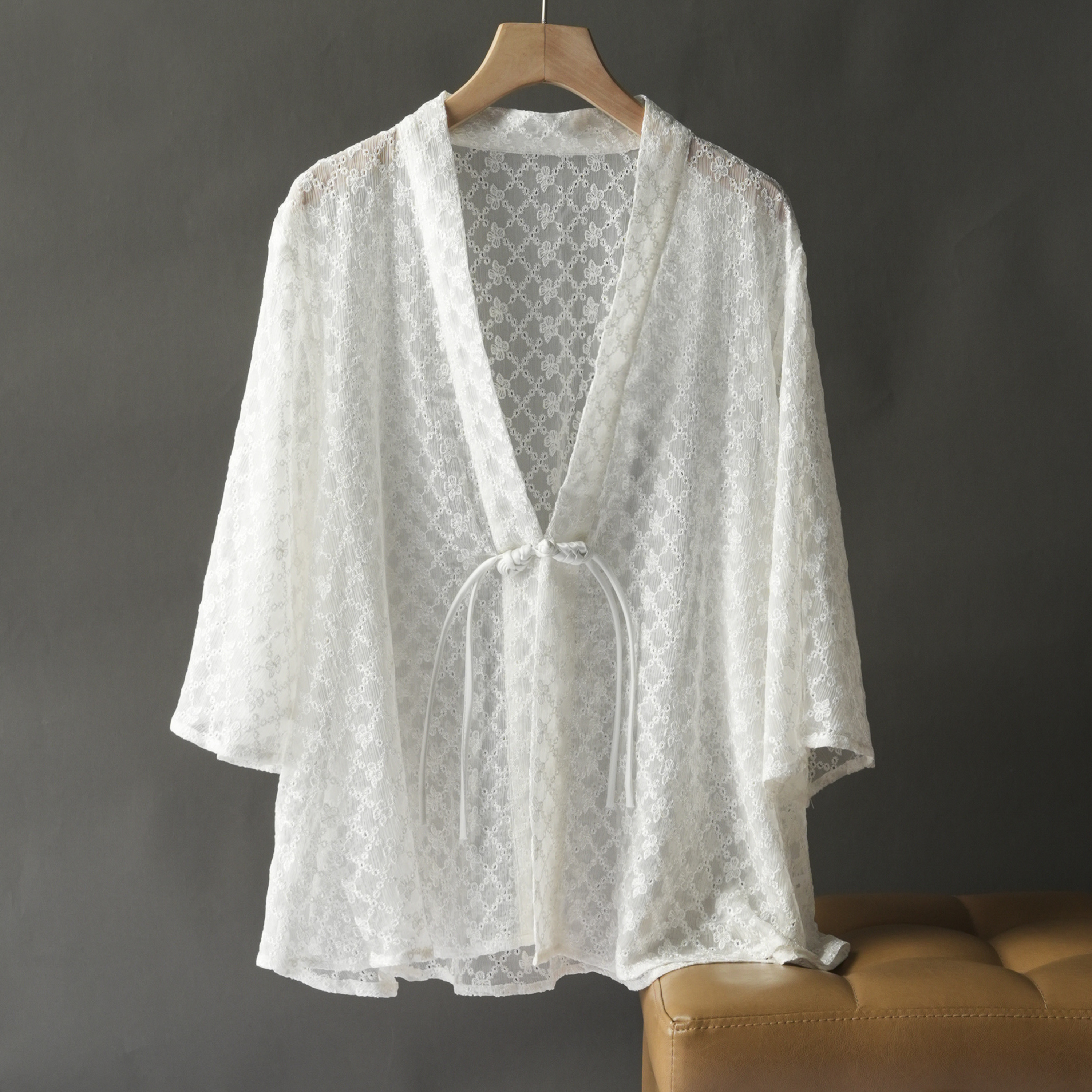 桑蚕丝新中式国风盘扣茶服真丝重工刺绣休闲女外套夏复古改良上衣