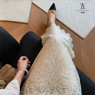 法式 直筒桑蚕丝裙子 温柔风真丝半身裙女A字高腰显瘦包臀裙中长款