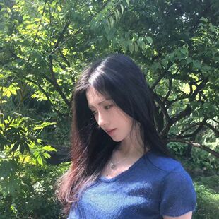 鞠婧祎同款蓝色韩系圆领针织短袖薄款t恤女夏季辣妹修身微透上衣