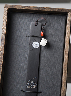 月上柳梢头人约黄昏后情侣七夕情人节书签定制古典中国风礼物订制