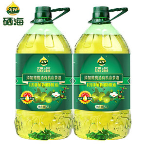 硒海 山茶橄榄油食用油调和油5L*2桶 非转基因色拉植物油大桶家用