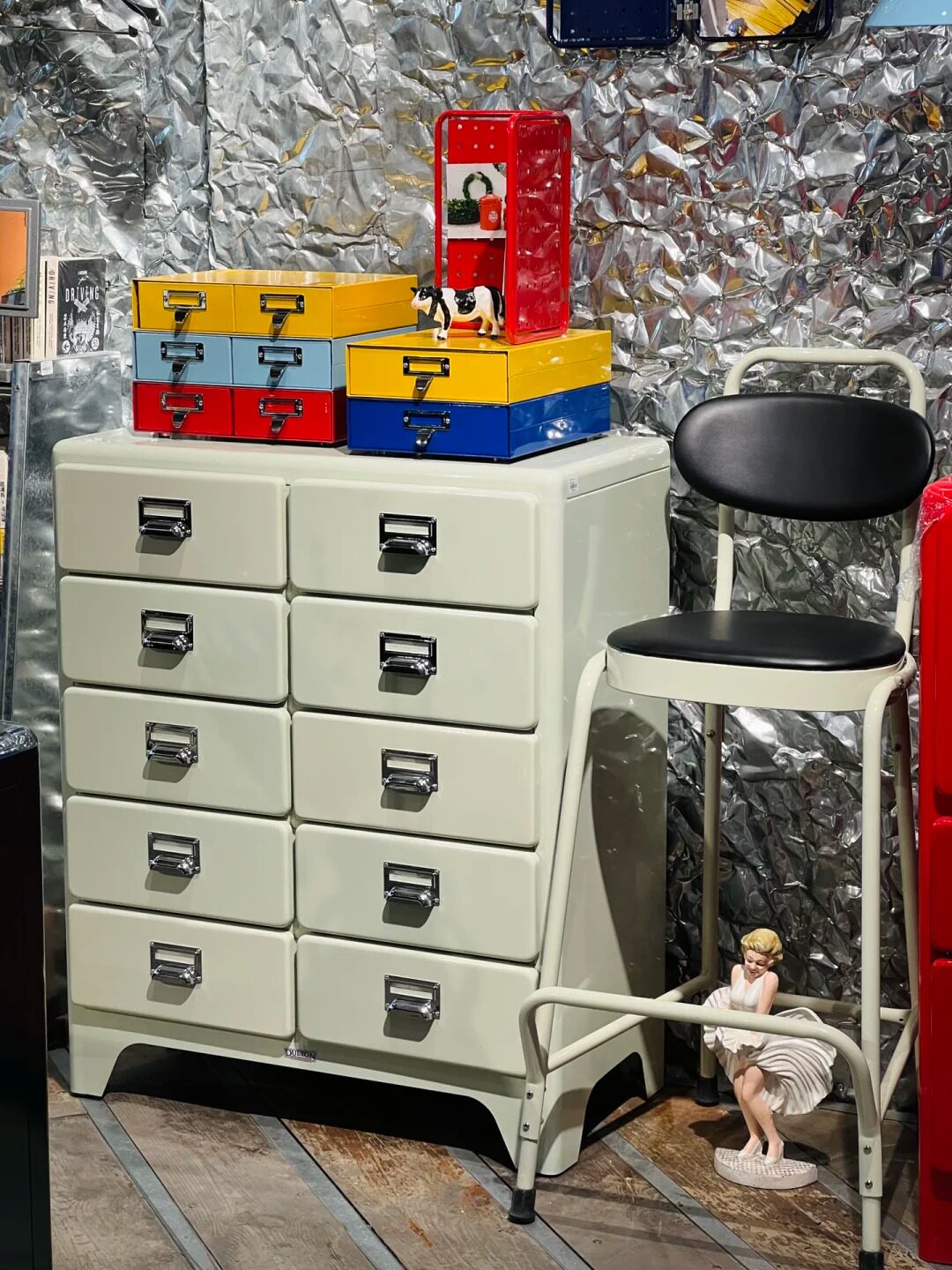 10-Drawer Metal Storage Cabinet for Office Organization - Taobao product photo 2