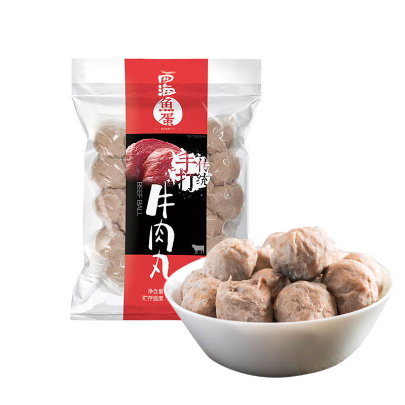 四海魚蛋鮮裝手打牛肉丸500g正宗四海出品火鍋邊爐燒烤食材丸子在類目 水產肉類/新鮮蔬果/熟食, 海鮮/水產品/製品, 魚類製品, 魚丸中 - 來自Buy2taobao.com提供專業的淘寶代購服務