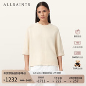 新款 ALLSAINTS女士T恤针织衫 羊绒混纺轻奢柔软2025秋季 W030KD