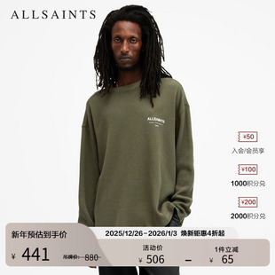 M067PB T恤logo印花舒适上衣官方秋季 ALLSAINTS男士 宽松长袖