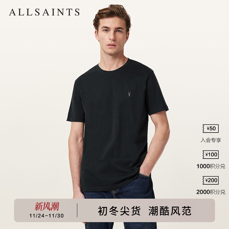 ALLSAINTS男士圆领T恤