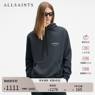 ALLSAINTS男士 休闲外套春季 男装 M034NB 字母连帽卫衣时尚