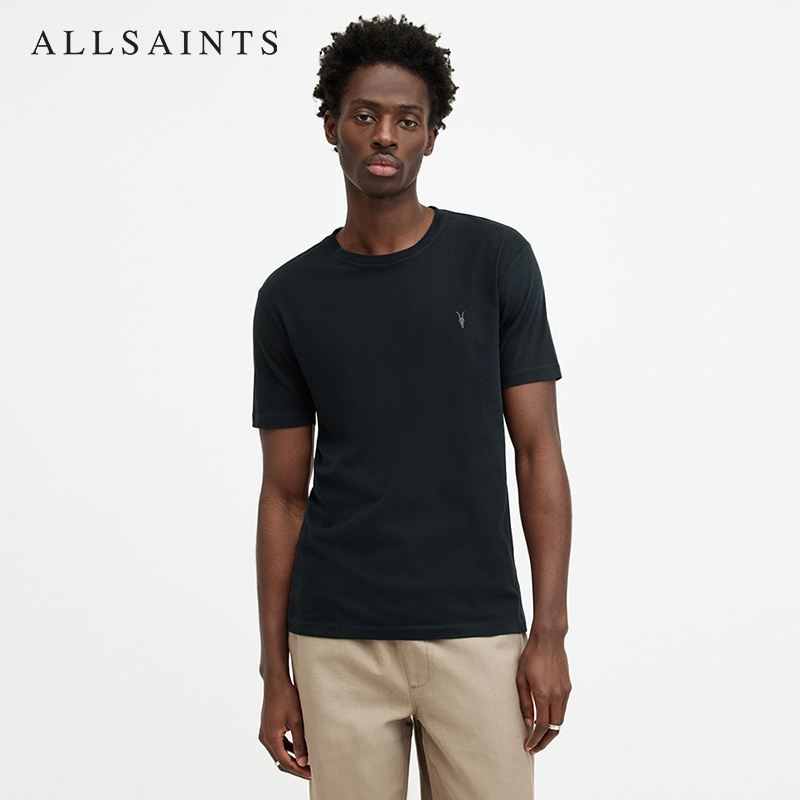 ALLSAINTS男士刺绣圆领夏季纯色