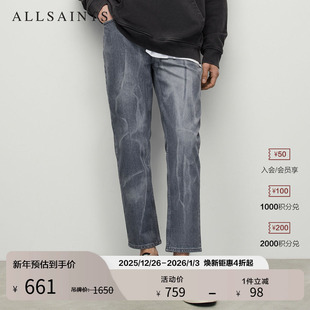 高街直筒九分裤 秋季 ME040Y 弹力牛仔裤 ALLSAINTS男士