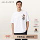 上衣2026春新款 ALLSAINTS男士 创意印花T恤BLADE痞帅宽松短袖