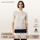 ALLSAINTS女士镂空半袖 W007KD 新款 针织衫 羊毛混纺上衣2025年秋季