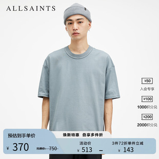 款 ALLSAINTS男士 休闲上衣2025夏季 经典 M032JA 宽松T恤质感短袖