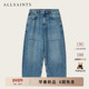 做旧桶形牛仔裤 BARREL慵懒休闲裤 2026春季 ALLSAINTS男士 新款