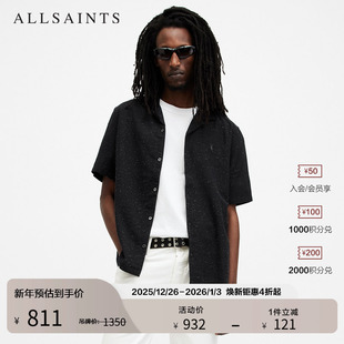 羊头短袖 男装 衬衫 秋季 M030SB 衬衣舒适威夷衫 ALLSAINTS男士