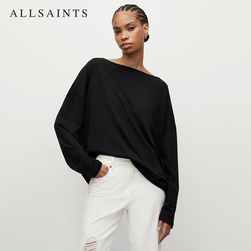 ALLSAINTS纯色长袖T恤