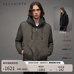 MJ126Z 款 ALLSAINTS男士 休闲连帽夹克棉衣两穿棉服外套秋季