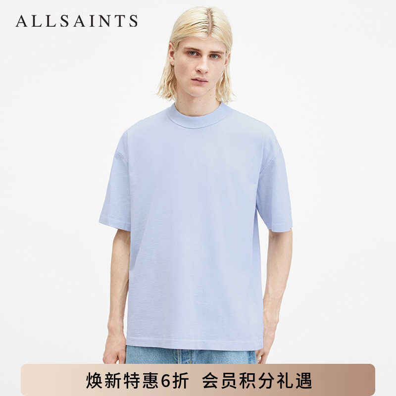 ALLSAINTS男士宽松短袖T恤商务休闲穿搭上衣2026秋季男装MD105V