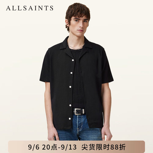 ALLSAINTS男士短袖衬衫