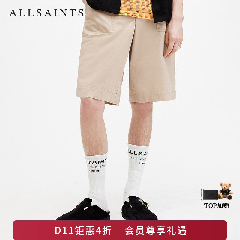 ALLSAINTS男士休闲短裤潮酷宽松休闲裤子2026秋季男装M027TA