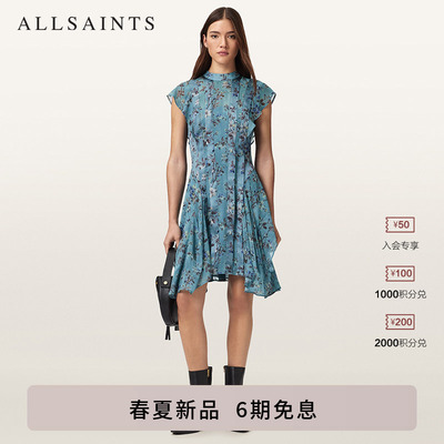 ALLSAINTS女士印花连衣裙