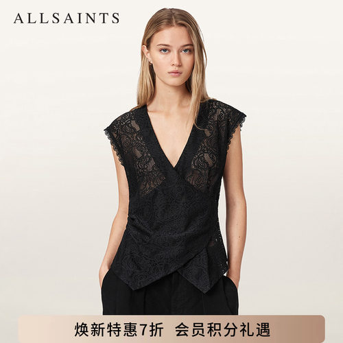ALLSAINTS女士纯色马甲