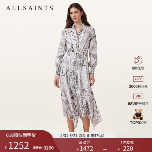ALLSAINTS女士印花连衣裙