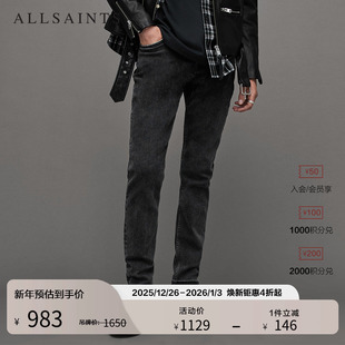 弹力牛仔裤 男装 Rex修身 子秋季 ME004Z 小脚裤 ALLSAINTS男士