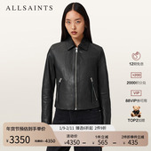 ALLSAINTS女士简约修身 皮衣Danbury夹克外套2025冬新款 W057LD