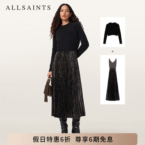 ALLSAINTS女士印花连衣裙